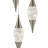 Shinny Teardrops Dimmable Integrated LED Round Chandelier
