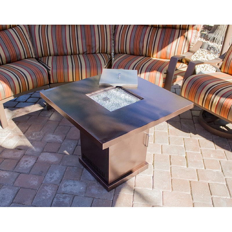 Table foyer au propane en acier Roseleaf
