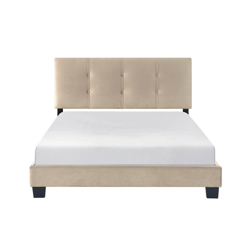 Mobilier de chambre à coucher 1pc, Crème, Lit double