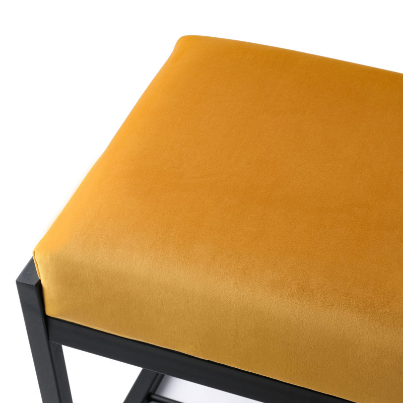 Gaetanino Velvet Upholstered Storage Bench, H40 x W100 x D30cm
