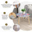 Ensemble de 2 tables basses gigognes Triangle