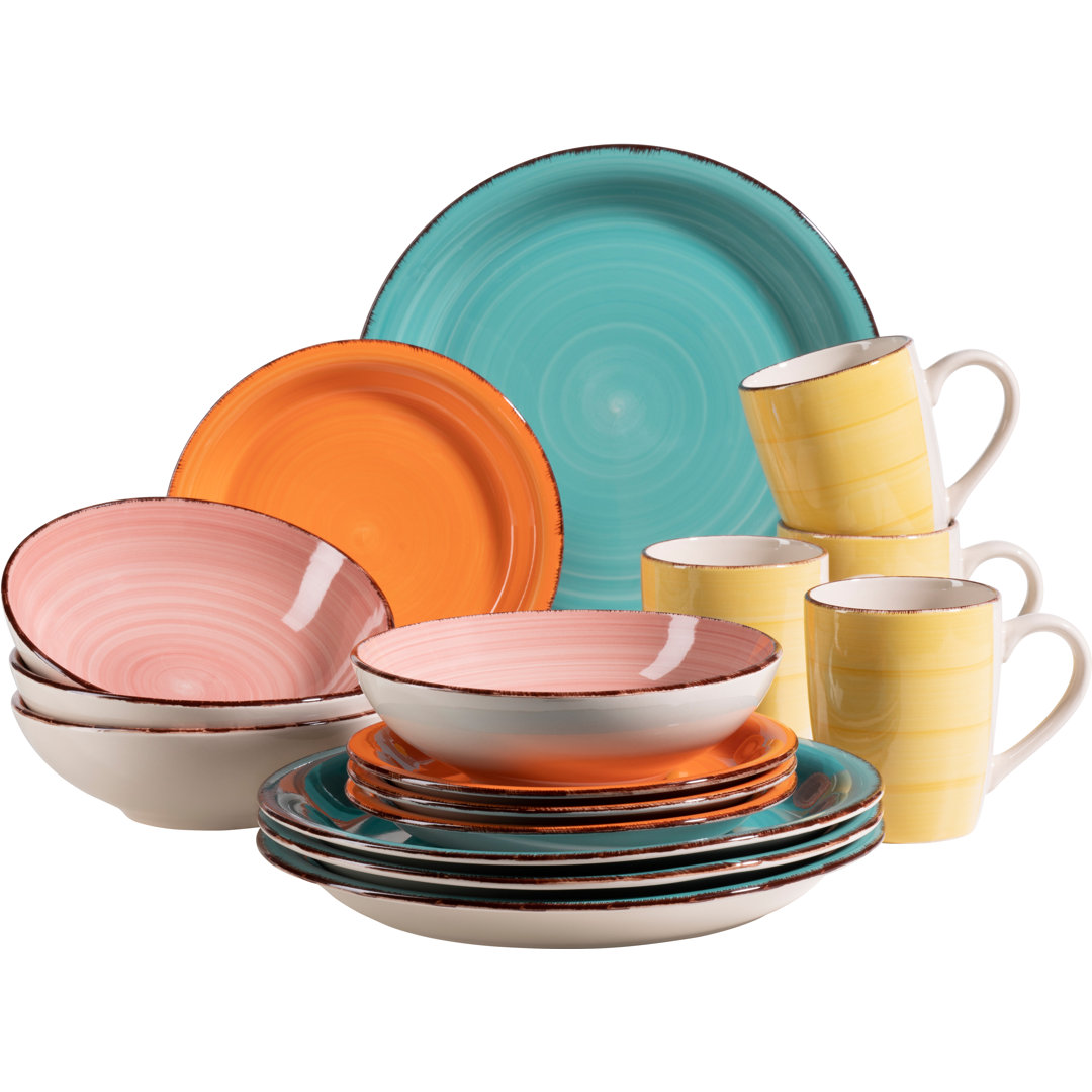 16 Piece Dinnerware Set, Service for 4