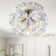 6 - Light Cluster Iridescent Glass Ball Bubble Ceiling Light