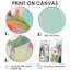 Rose, bleu, Minimalims Fludity III - art mural moderne-1163162352-1163162357-1163162346