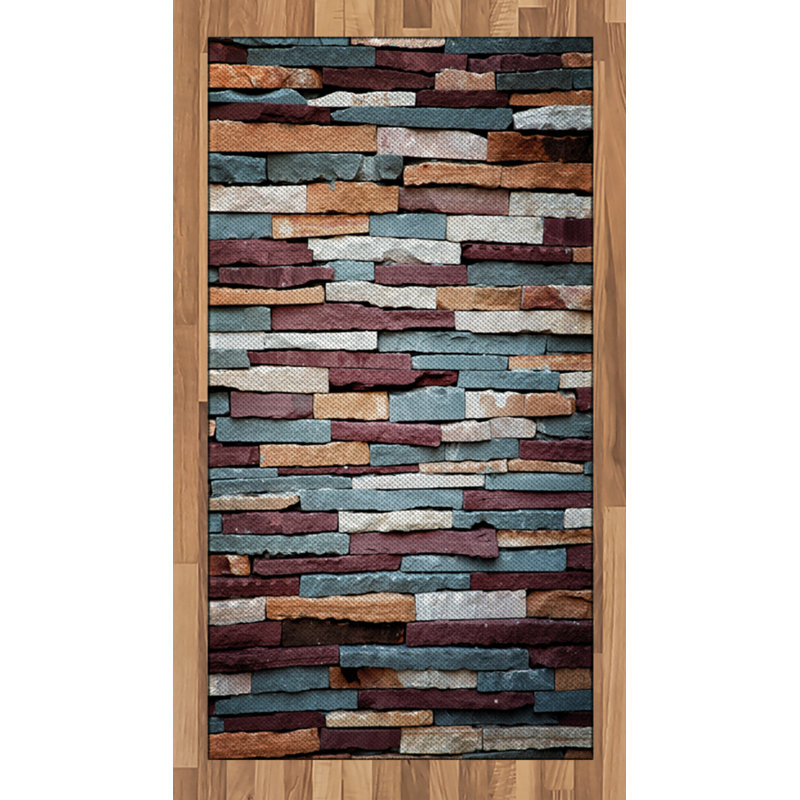 Urban Retro High Density Long Fiber Poly Threads Decorative Area Rug Carpet, Rectangle 2'7" x 5'