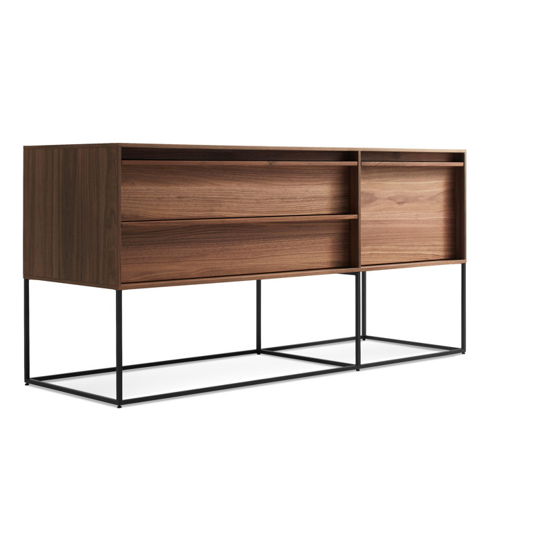 Rule 58'' W Console Table, Walnut
