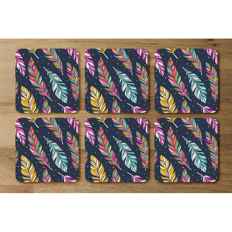 Square 6 Piece Coaster Set
