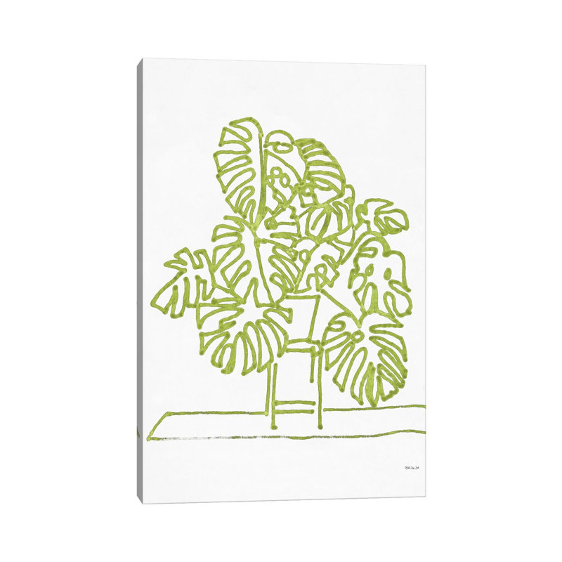 Tropical Plant II - Painting on Canvas, Wrapped Canvas, 101.6cm H x 66.04cm W x 3.81cm D