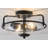 Boatner 2-Light Glass Shade Semi Flush Mount Ceiling Light