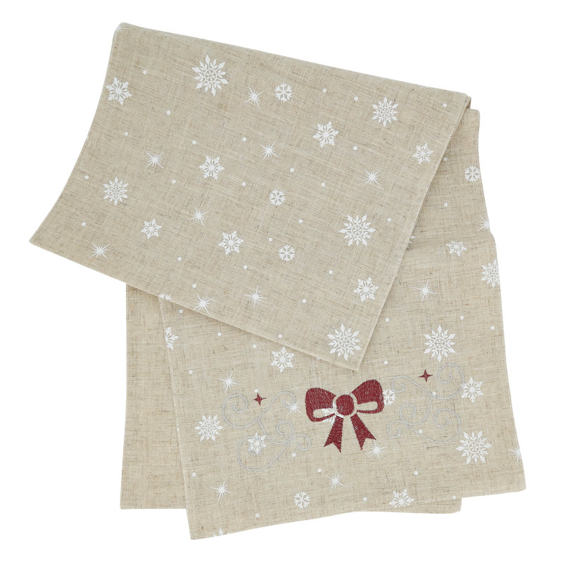 Snowfall Christmas Table Runner