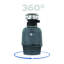 Evolution Cover Control 3/4 HP Garbage Disposal, Advanced Series Batch Feed Food Waste Disposer