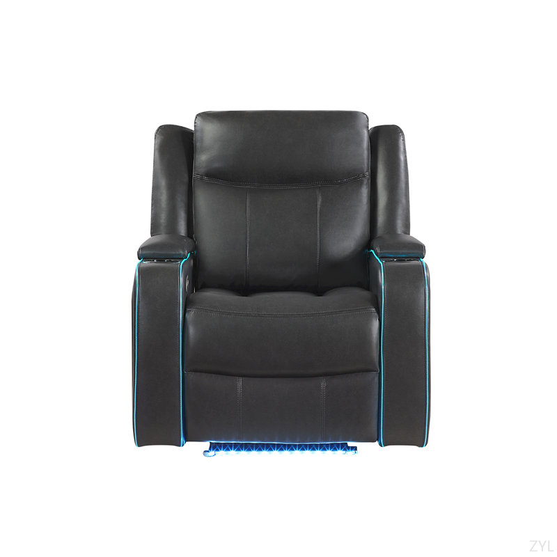 Fauteuil inclinable avec lumière DEL, Black