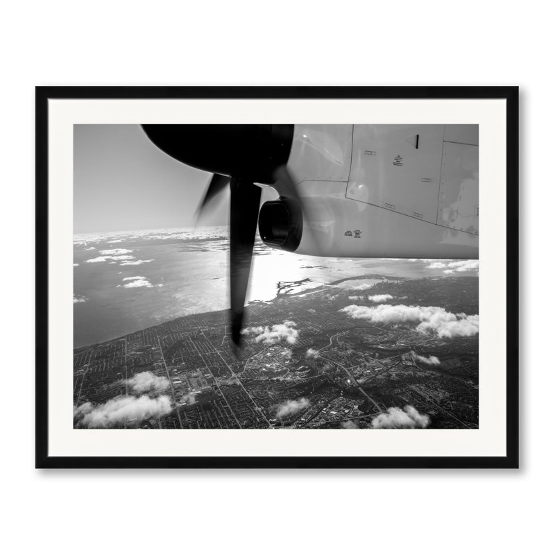 Take Off Print by Vincent Dupont Blackshaw, Black Framed Paper, 25.2" H x 31.2" W