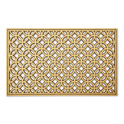 Daisjah Non-Slip Geometric Outdoor Doormat