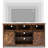 57In Wooden Farmhouse Entertainment Center for 60/65 inch TV, Double Layer Storage Farmhouse TV Stand, Double-Row Sockets with Wood Sliding Barn Door TV Stand-1597774632