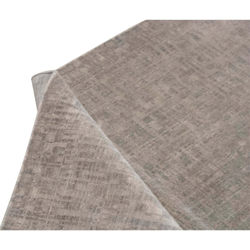 Hand Knotted Area Rug in Grey