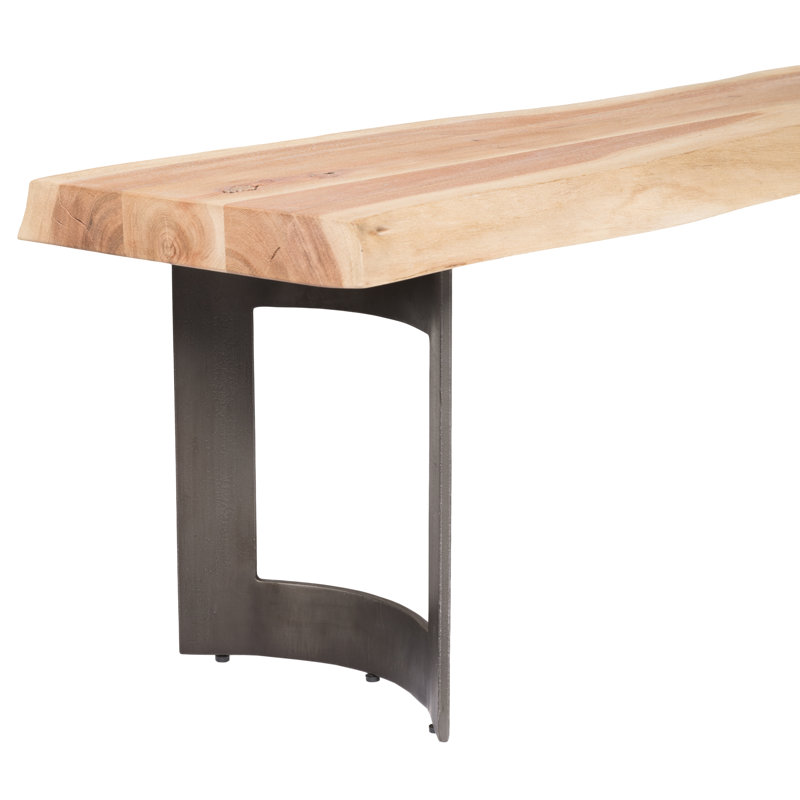 Kenmore Solid Wood Bench, 18" H x 92" W x 15" D, Brown
