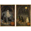 Mignon fantôme, impression sur toile encadrée, ensemble de 2 décorations d'Halloween-118759172-118759213