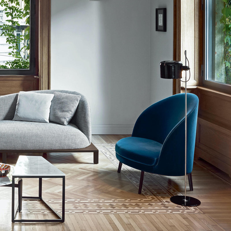 Coupé 55" Floor Lamp, Gold