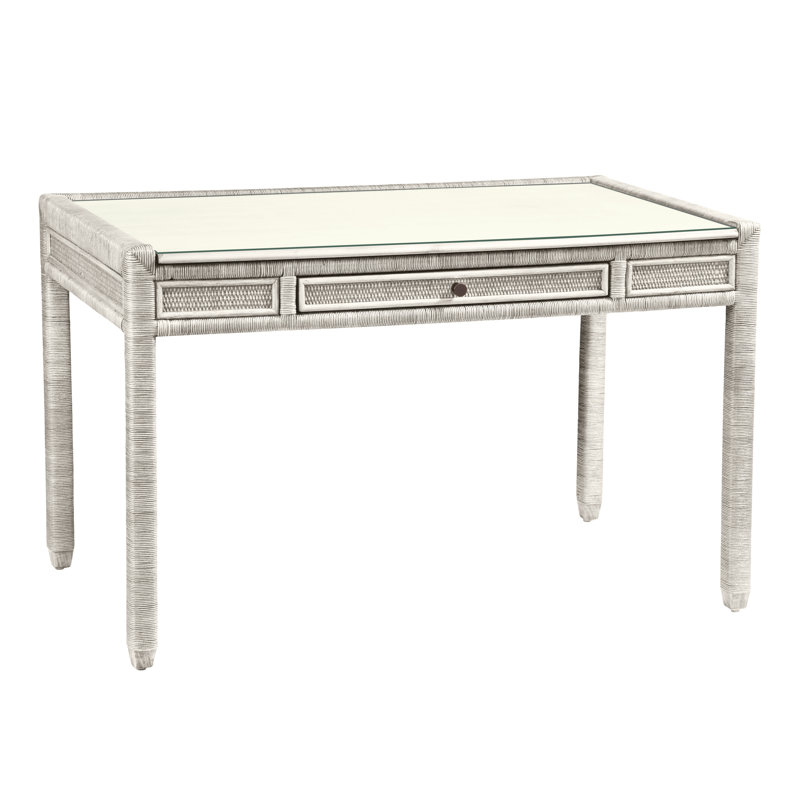 Pine Isle Writing Desk, Antique Frost White, Yes
