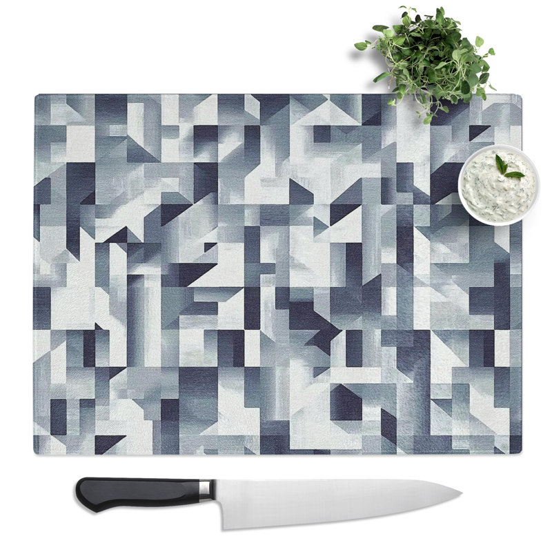Geometric Pattern Vol.5  Glass Chopping Board