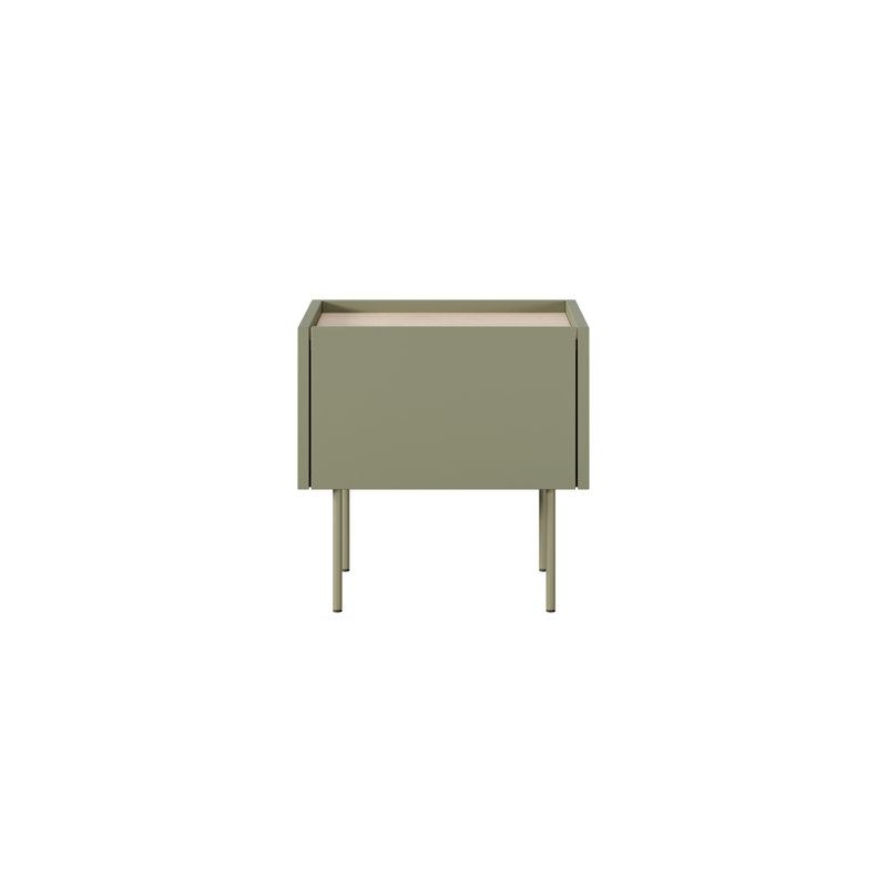 Cartegena 45cm W Laminate Bedside Table, Green