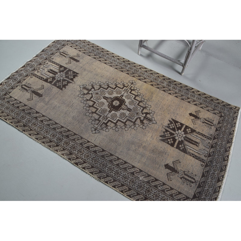 Tapis turc vintage rétro de style bohémien Anatolian pour la décoration intérieure