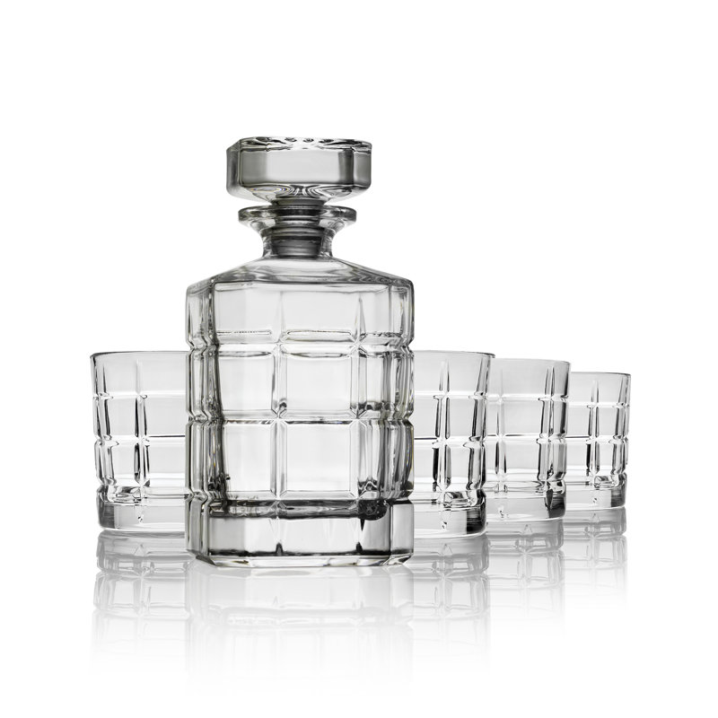 Radius 5 Piece Whiskey Decanter Set