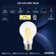 Equivalent A19 E26/Medium (Standard) Dimmable LED Smart Bulb