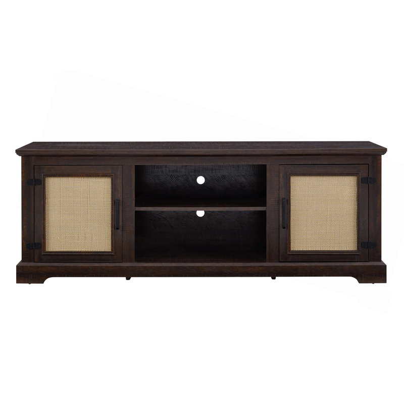 Console Farmhouse Rattan Tv, Espresso