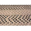 Tapis contemporain à motif de damier moderne crème / gris / noir de grande taille One-of-a-Kind