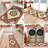 Christmas Red Kitchen Mat Runner Rug (Set of 3)