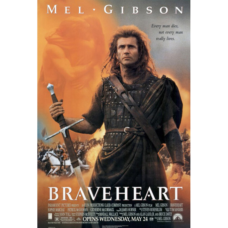 Braveheart, H 18 po x l 12 po