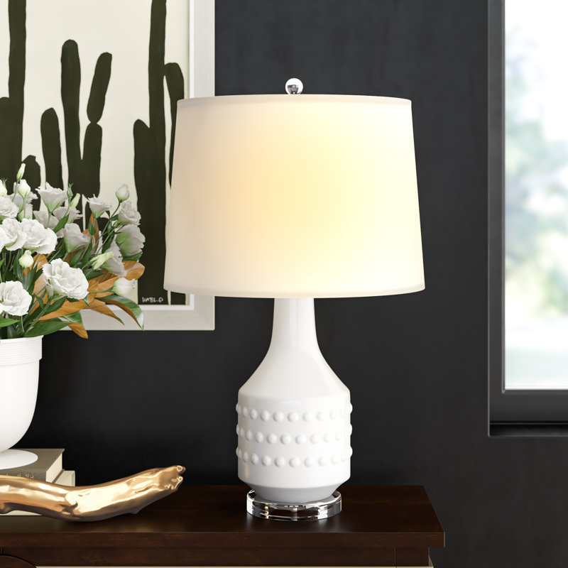 Mariah Table Lamp, White