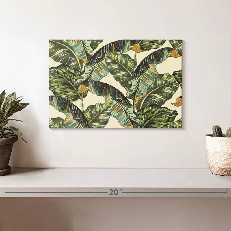 Harnek Tropical Banana Pattern, 8" H x 12" W