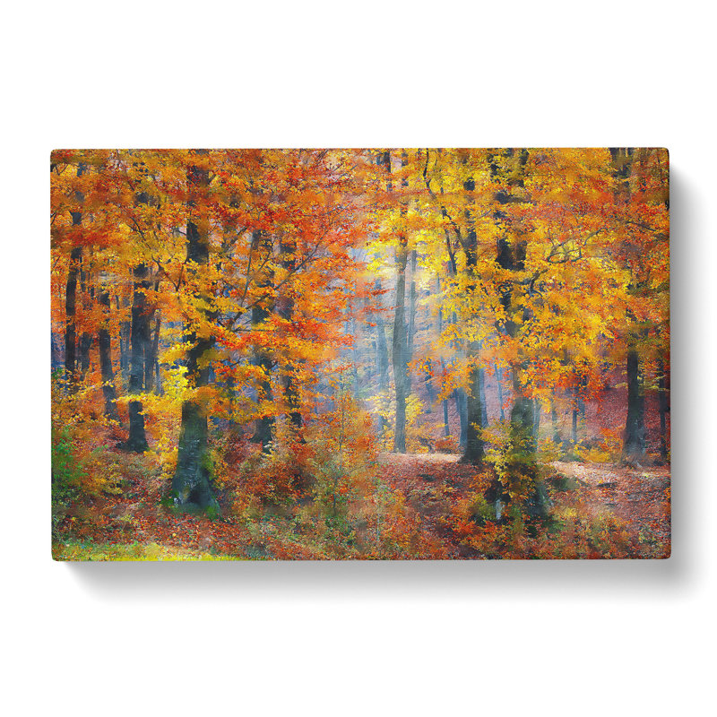 Autumn Forest Vol.3 Painting - Wrapped Canvas, 50cm H x 76cm W x 3cm D