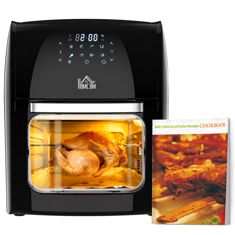 HOMCOM 12L Air Fryer Oven, Black