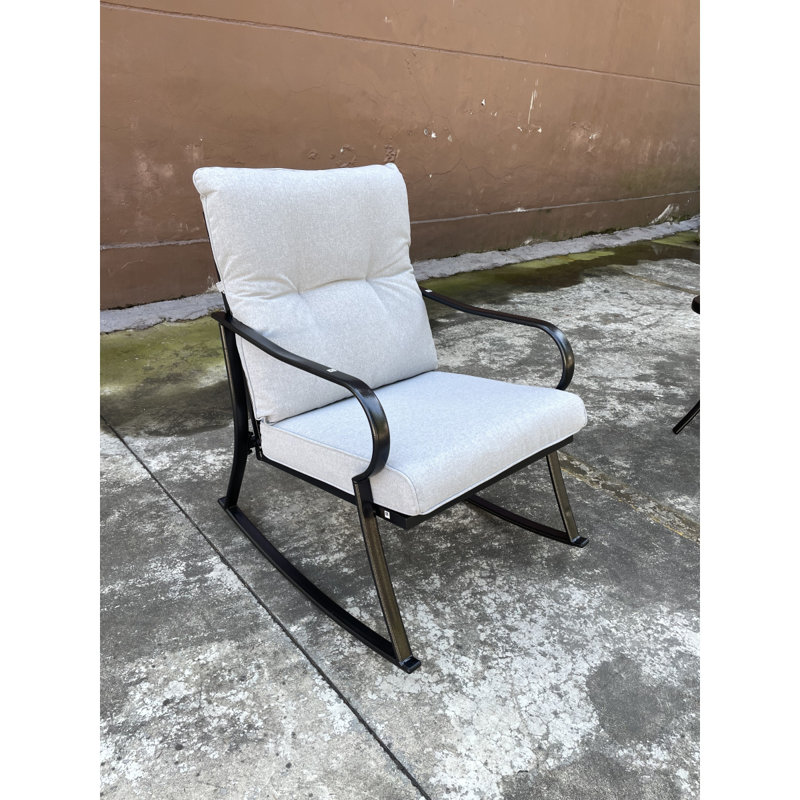 ROCKER SET CHAIR AND TEAPOY  OFF-, Beige