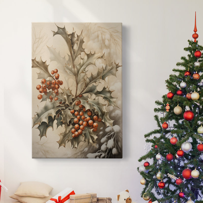 Art des Fêtes de Noël - Toile tendue avec châssis DCCVI, H 27 po x l 18 po