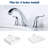 Widespread 2-handle Bathroom Faucet with Drain Assembly-59120886