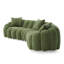 Winnie 322.1Cm Chenille Round Arms Modular Sofa