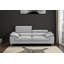 Causeuse en cuir Seemab en gris