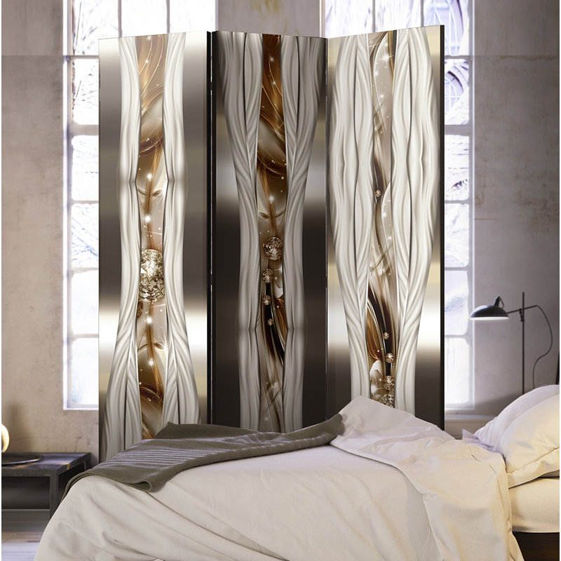 Carbon 172cm H Solid Wood Folding Room Divider, 3