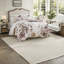 Ensemble de literie romantique en coton à motif floral multicolore