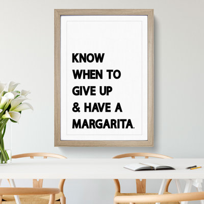 Margarita - Picture Frame Typography