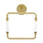 Verre Acrylic Square Towel Ring In Brushed Gold-95710364