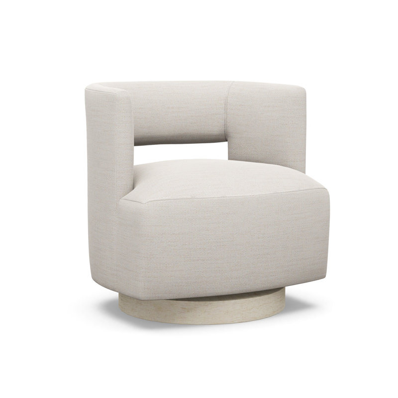 Crystle Swivel Barrel Chair, Sandstone, 3906-99
