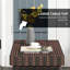 Table d'appoint pliante pour l'extérieur et l'intérieur - Accent tissé à la main brun