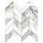 Touche Chevron 11-3/4 In. X 12-1/4 In. Porcelain Mosaic Tile-112523361