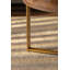 Table basse 33,8 po d'épaisseur rétro moderne avec plateau en bois de sapin et pieds croisés dorés-82160654-82160655